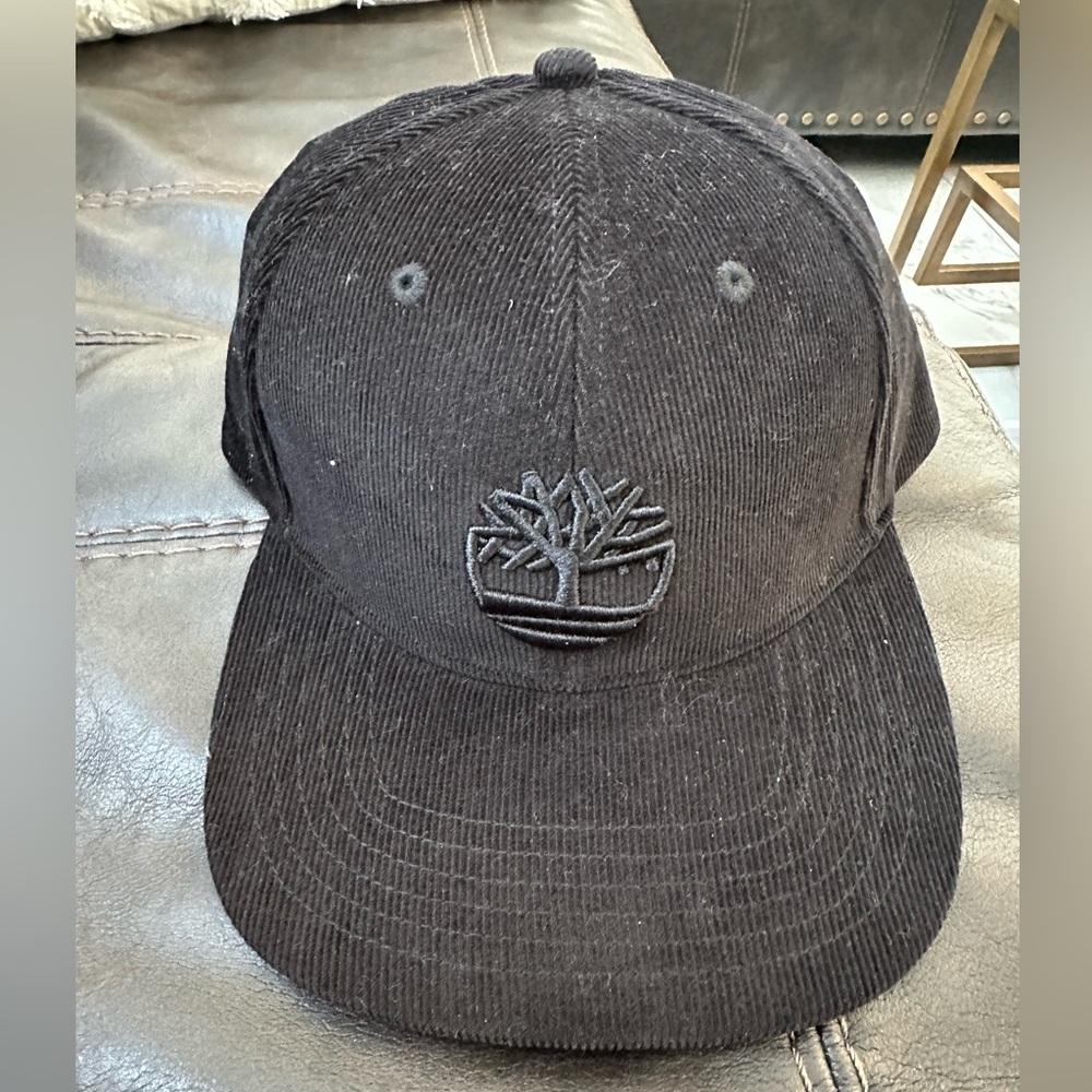 Black Timberland Corduroy Cap